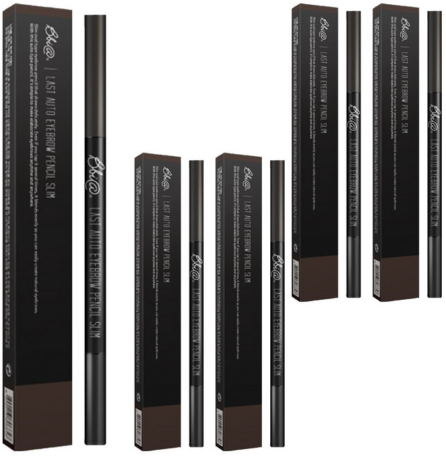 삐아 라스트 오토 아이브로우 펜슬 슬림 0.06g, S2다크브라운S, 5개