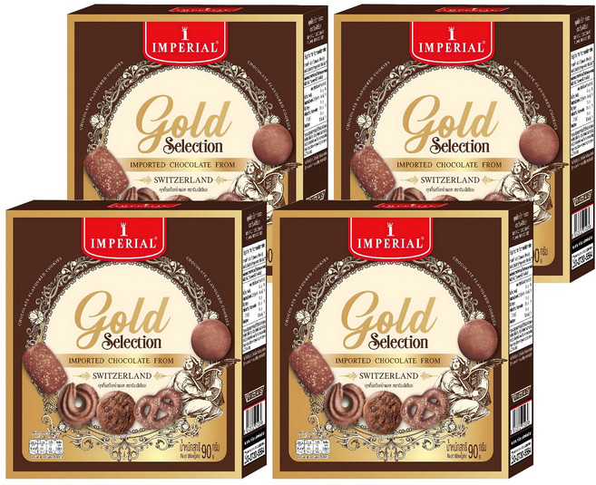 임페리얼쿠키 골든 셀렉션 초콜릿 쿠키, 4개, 90g