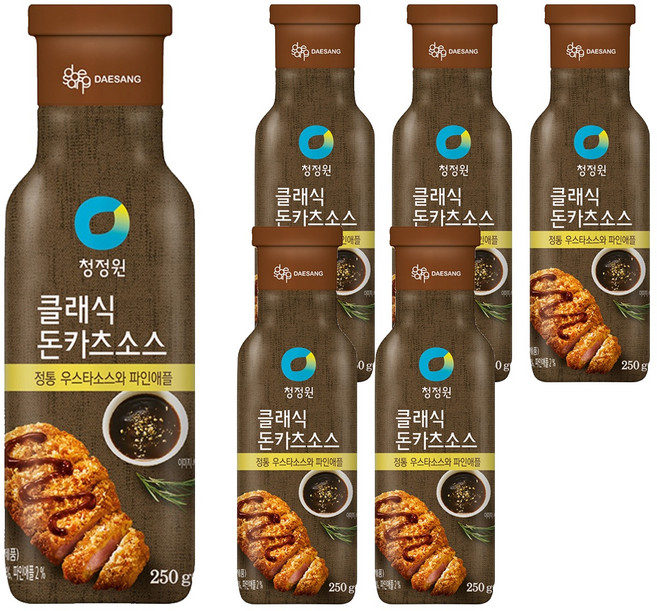 청정원 클래식 돈카츠 소스, 250g, 6개