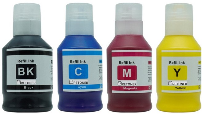 캐논 GI-96 호환 무한 리필 호환 잉크 4종 세트, 검정, 파랑, 빨강, 노랑, 1세트