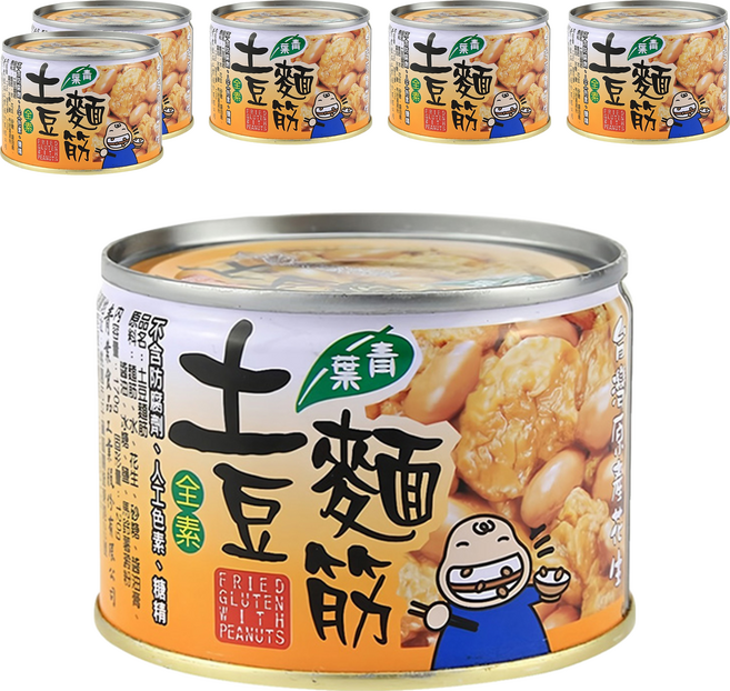 青葉 土豆麵筋, 170g, 6罐