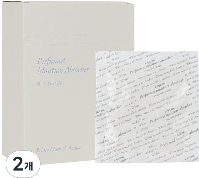 라브아 화이트머스크 앤 앰버 퍼퓸 제습제 본품 12p, 360g, 2개