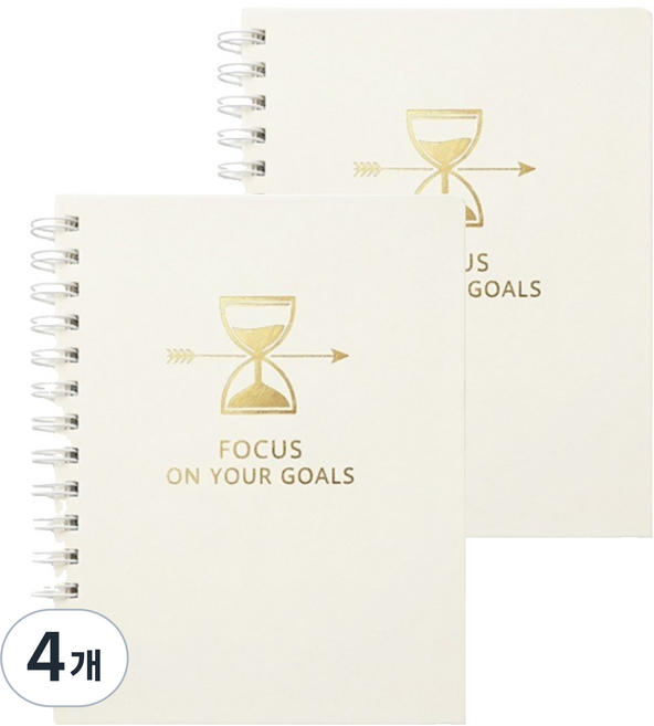세우세 타임플래너 스터디 스케줄러, 4개, WHITE