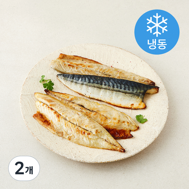 the 푸짐한 직화로 구운 순살 고등어살 4미 (냉동), 2개, 300g