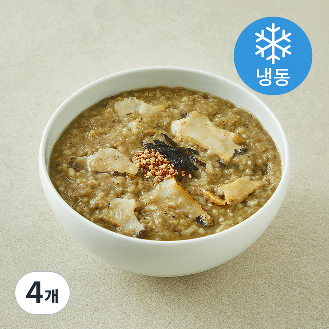 자연별곡 완도 톳 전복내장죽 (냉동), 160g, 4개