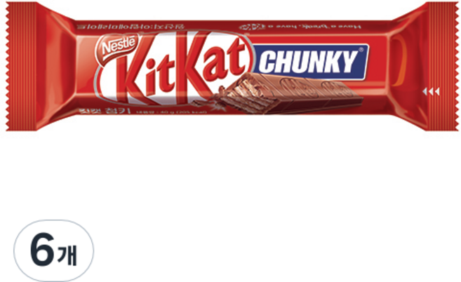 KitKat 청키 오리지널, 40g, 6개