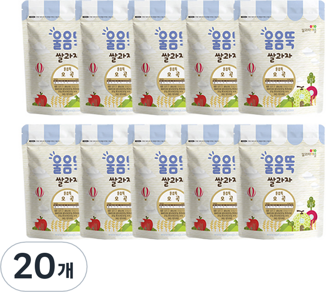쌀과자마을 울음뚝 과자, 오곡, 20개, 30g