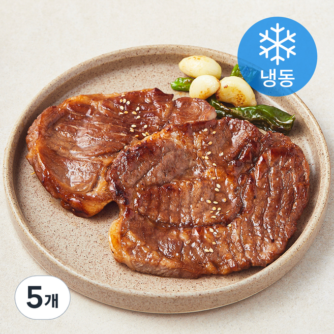 갈비아저씨 양념목살 108 (냉동), 300g, 5개