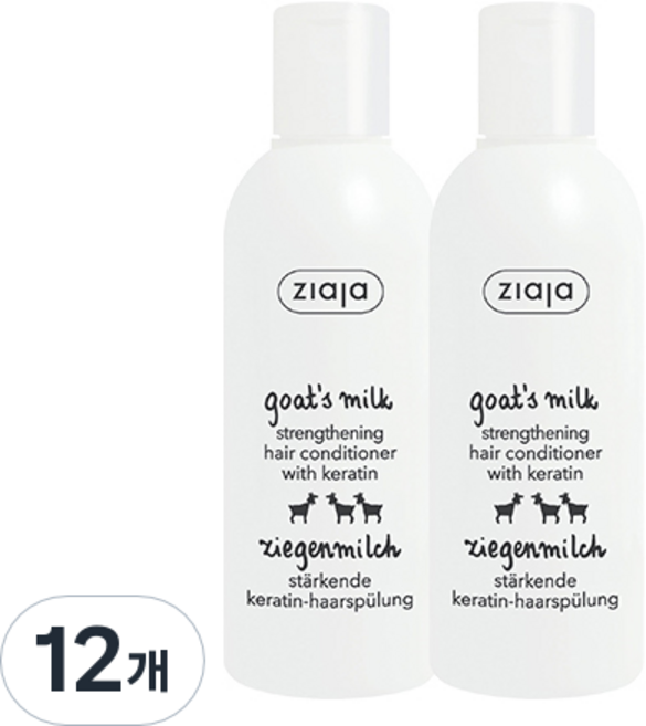 지아자 산양유 헤어 컨디셔너, 200ml, 12개