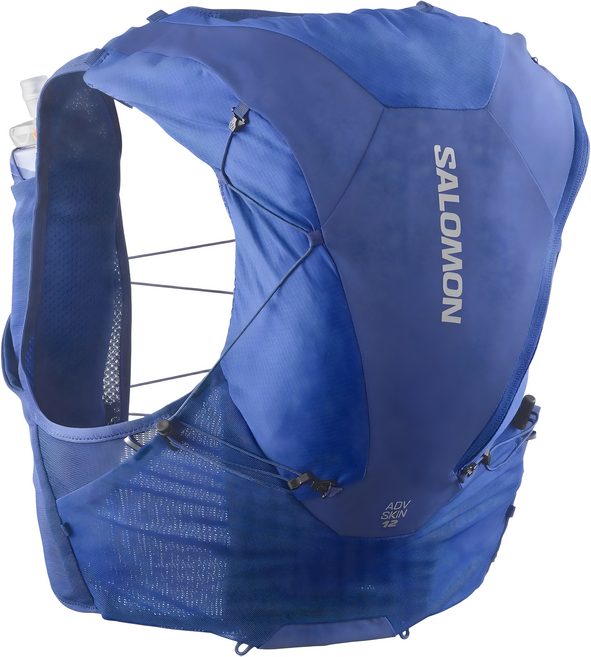 SALOMON ADV SKIN 12 水袋背包組, 1個, 航海藍
