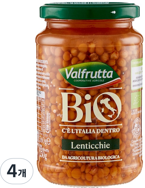 valfrutta 有機扁豆, 360g, 4個