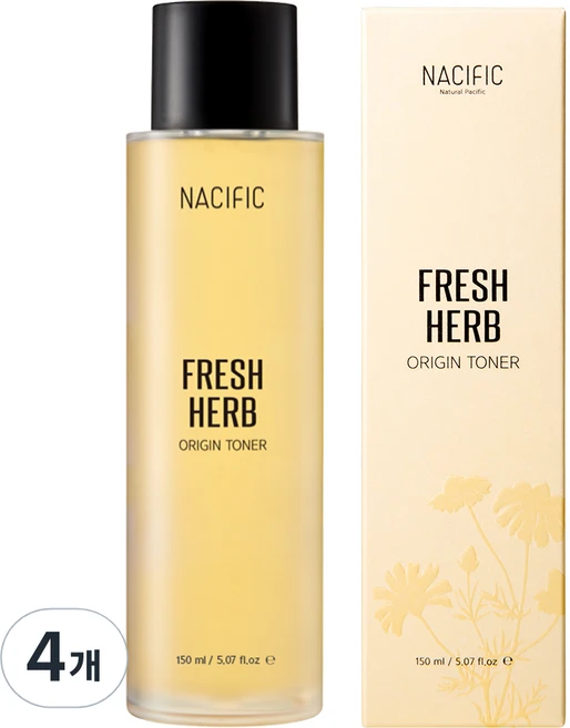 네시픽 프레쉬 허브 오리진 토너, 150ml, 4개 - 쿠팡