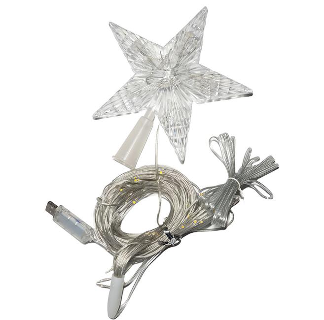 半島良品 USB聖誕佈置燈串 9串198燈, 流水瀑布, 1個