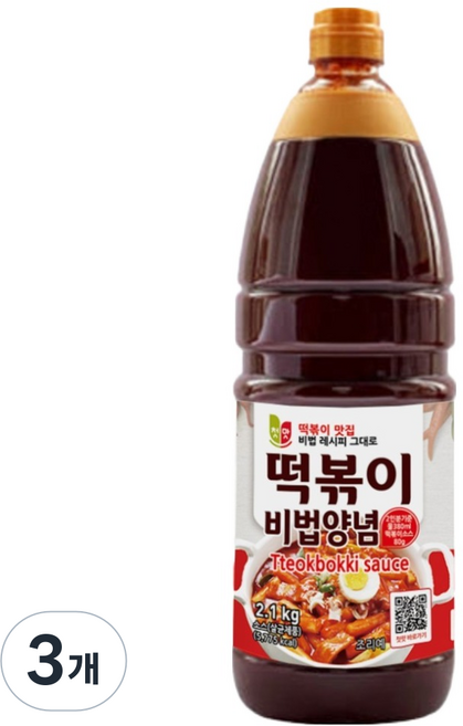 첫맛 떡볶이비법양념, 2.1kg, 3개