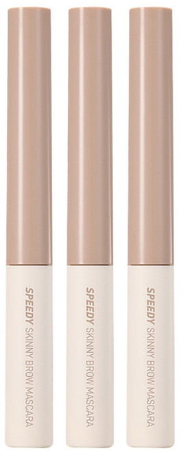peripera 台灣公司貨 SPEEDY速型極細染眉膏 3g, 09 奶霜灰, 3個