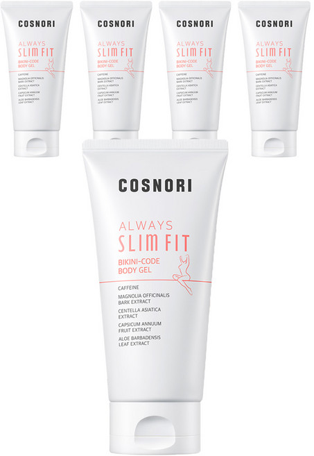 코스노리 올웨이즈 슬림 핏 비키니코드 몸매관리크림, 5개, 150ml
