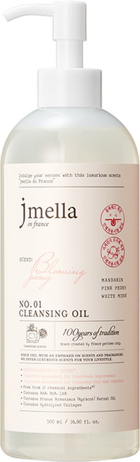 제이멜라 인 프랑스 블루밍 피오니 클렌징 오일, 1개, 500ml