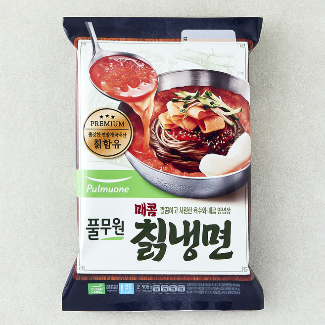 풀무원 매콤 칡냉면 2인분, 905g, 1개