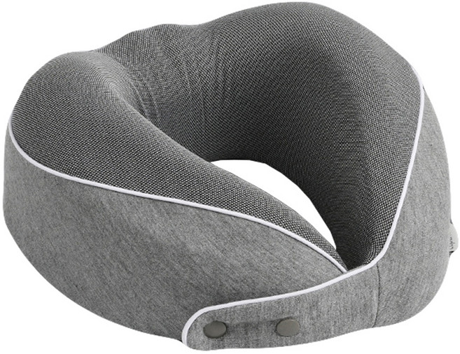 西格傢飾 可折疊收納U型太空記憶棉旅行頸枕 磁石布面料