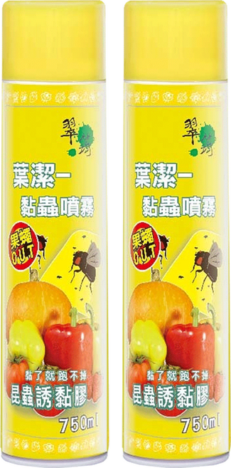 翠筠 葉潔黏蟲噴霧, 750ml, 2瓶
