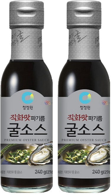 청정원 직화맛 파기름 굴소스, 240g, 2개