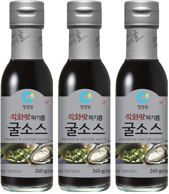 청정원 직화맛 파기름 굴소스, 240g, 3개