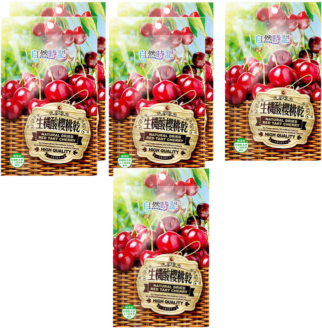 Nature Time 自然時記 生機酸櫻桃乾, 100g, 5包
