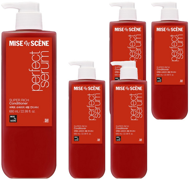 미쟝센 퍼펙트 슈퍼리치 세럼 컨디셔너, 680ml, 5개