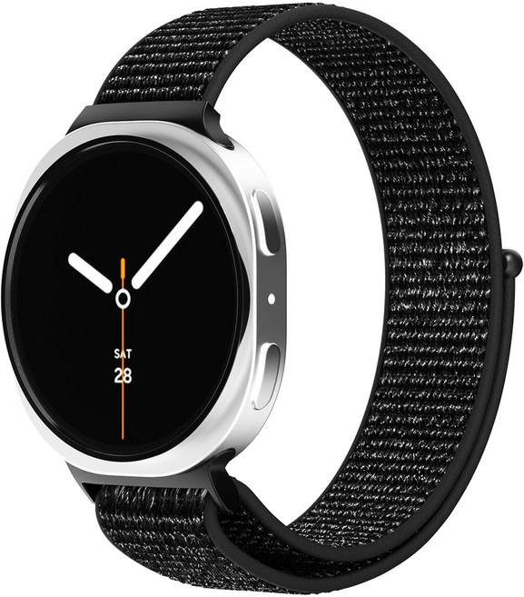 신지모루 갤럭시워치 호환 경량 스포츠 밴드 스트랩, 블랙, 1개