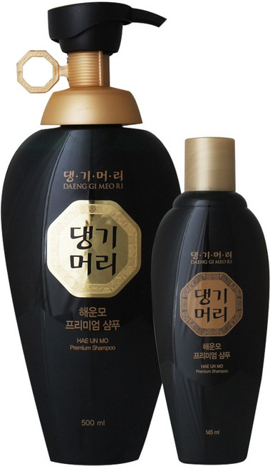 댕기머리 해운모 프리미엄 샴푸 세트, 1개, 500ml