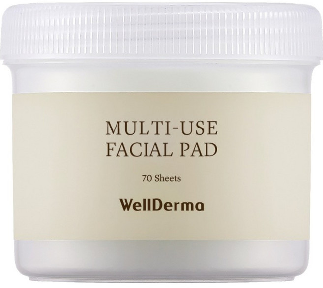 웰더마 멀티 유즈 페이셜 패드, 70개입, 1개