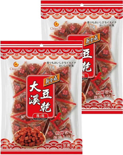 Chiao-E 巧益 大溪豆乾辣味 全素, 200g, 2袋