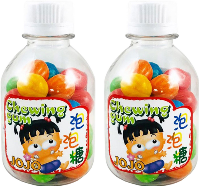 JOJO 泡泡糖, 80g, 2瓶