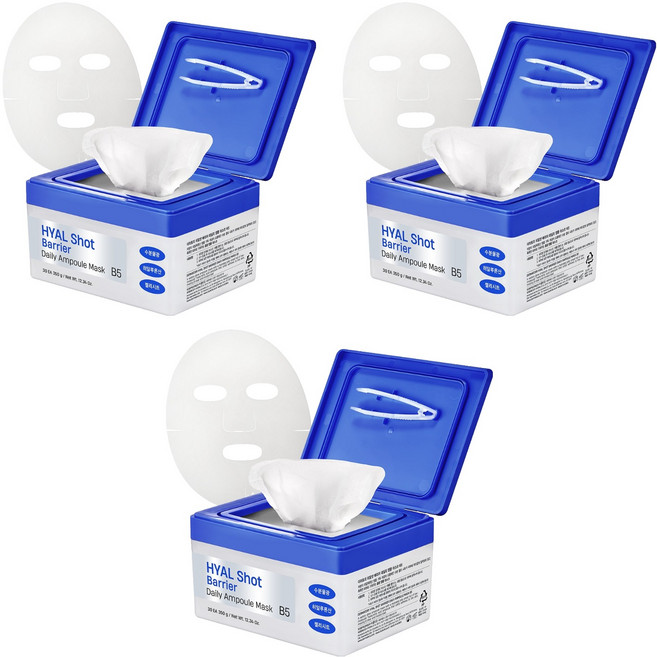 더마토리 히알샷 베리어 데일리 앰플 마스크 B5, 30개입, 3개
