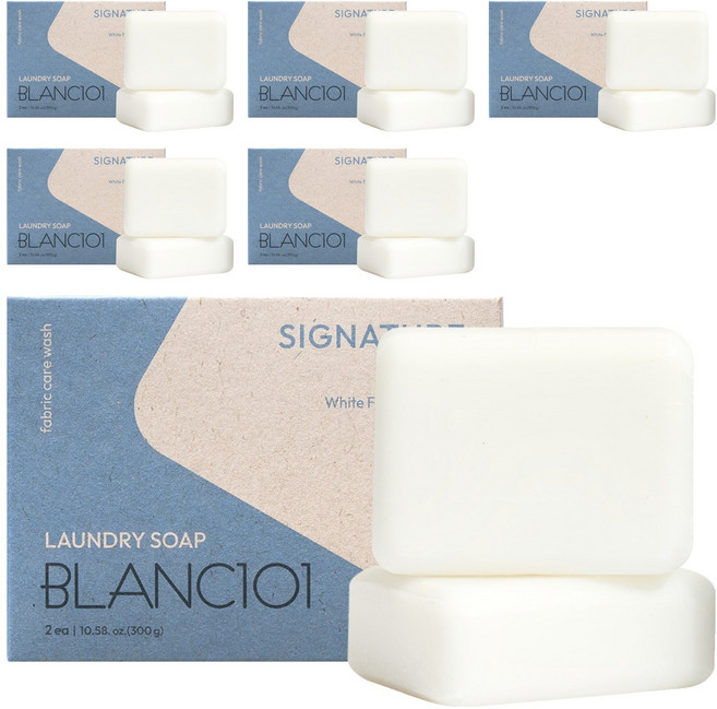 블랑101 세탁비누 시그니처 2p, 6개, 300g