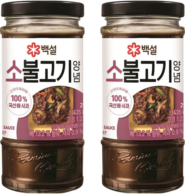백설 소불고기 양념, 290g, 2개