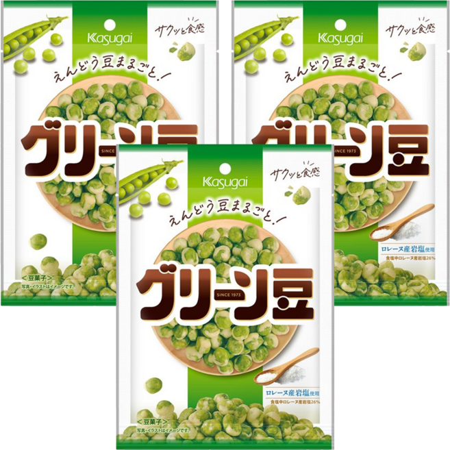 Kasugai 春日井 豆菓子 鹽味, 73g, 3包