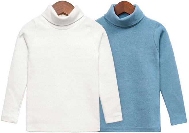 유라비 아동용 애슐리 도톰피치 폴라 티셔츠 2종 세트