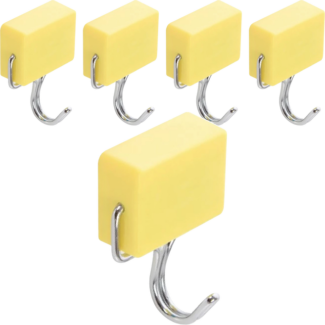 y344磁鐵掛勾, 顏色隨機, 5個