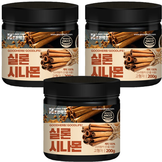 조은약초 실론 시나몬, 200g, 3개