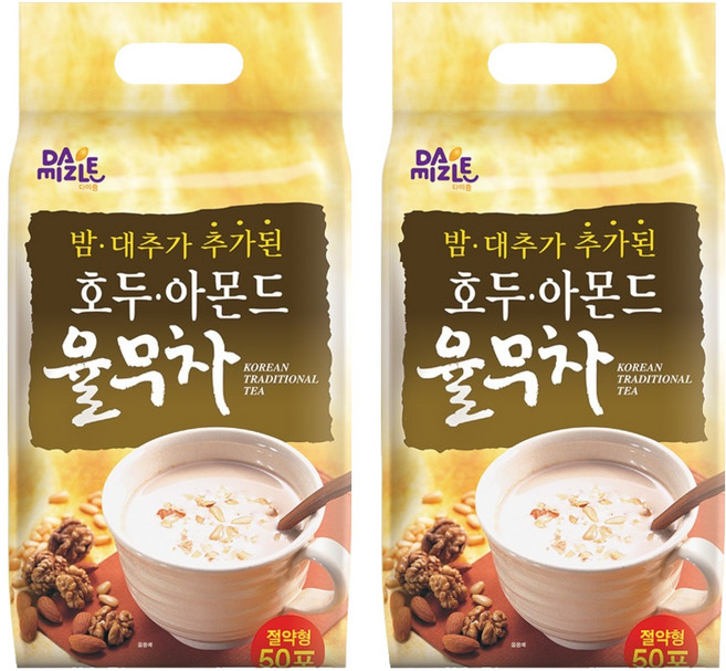 다미즐 호두아몬드 율무차, 20g, 50개입, 2개