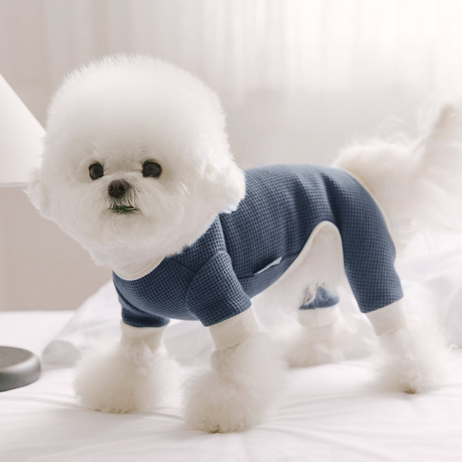 더블버튼 와플 올인원, 네이비, 1개