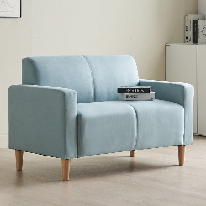 에보니아 이브 2인용 소파의자, 민트블루