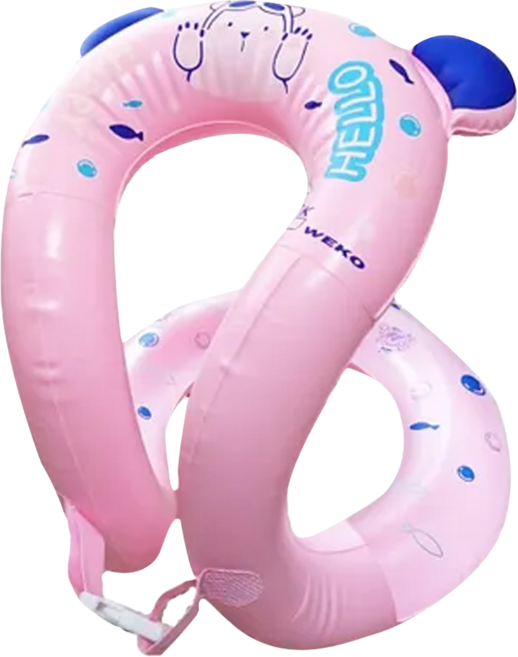 WEKO S型游泳充氣背心 兒童款, 粉色, 1個