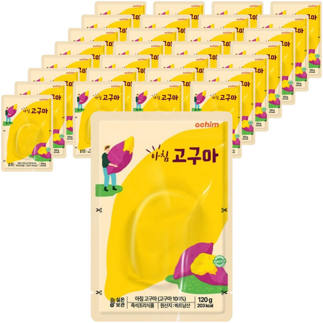 바로드숑 아침 고구마, 120g, 30개