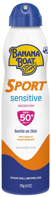 BANANA BOAT 香蕉船 運動防曬噴霧 SPF50+ PA++++, 170g, 1瓶