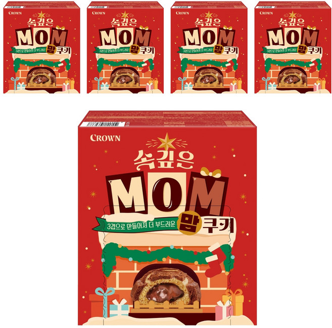 크라운 속깊은맘쿠키 대, 202g, 5개