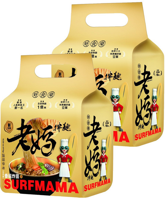 老媽拌麵 香菇炸醬 118g, 8包