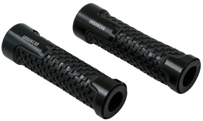 어반카 오토바이 핸들 그립 커버 2p, 블랙, 1세트