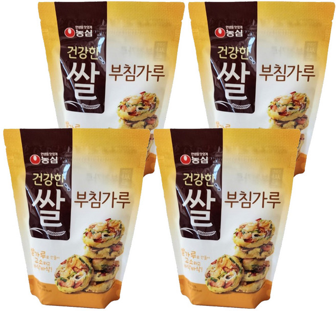농심 건강한 쌀 부침가루, 450g, 4개